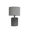 LAMPARA DE MESA BASE PORCELANA GRIS. 23X23X38CM en Gris - Lámparas de mesa, Uruguay | Koz, vista 1 de 2