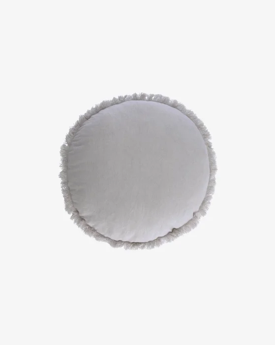 Almohadón Clarice Ø 45 cm - gris en Gris - Textiles, Uruguay | Kavehome
