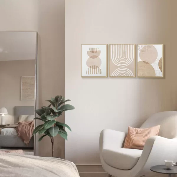 Kit 3 Cuadros - Abstracto Crudo - 30 × 40 - Decoración de pared, Uruguay | Berna home, vista 2