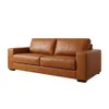 Sillón 3 cuerpos Como - 100% Cuero - Camel en Marrón - Sillones y sofás, Uruguay | Ecowood, vista 3 de 4