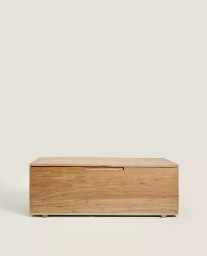 BANCO CON ALMACENAJE MADERA OLMO en Madera natural - Aparadores y recibidores, Uruguay | Zara Home, vista 2