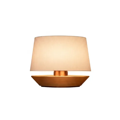 Lampara de Mesa Mini - Madera / Lino en Madera natural - Lámparas de mesa, Uruguay | Berna home