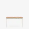 Mesa extensible de exterior Canyelles de polimadera y aluminio - blanco mate 140 (200) x 90 cm en Blanco, Marrón - Mesas de comedor, Uruguay | Kavehome, vista 5 de 7