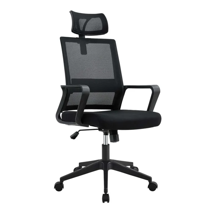 Silla De Oficina Malla Negro Collins en Negro - Escritorios y sillas de escritorio, Uruguay | Divino, vista 2