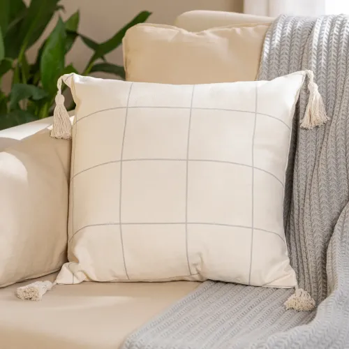 Funda de Almohadón Cuadros Simples - Textiles, Uruguay | Arredo