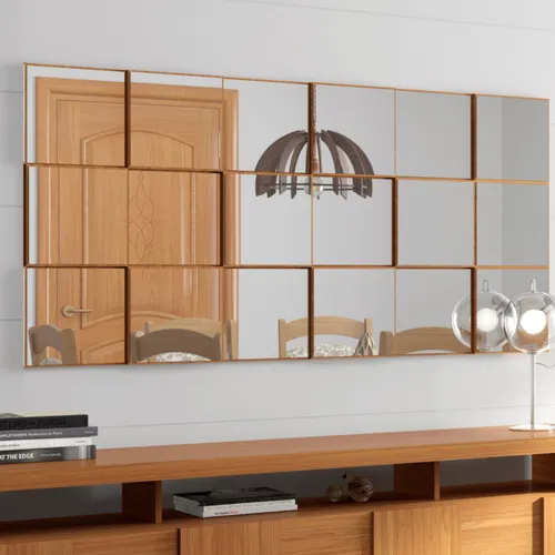 Espejo Radal 3D 150CM - 100% MDF en Madera natural - Espejos, Uruguay | Balton