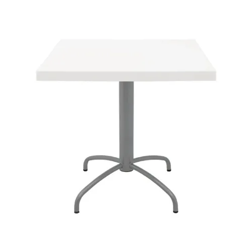 MESA GAMA CUADRADA 79X79X76.5CM BLANCO en Blanco - Muebles para el exterior, Uruguay | Koz