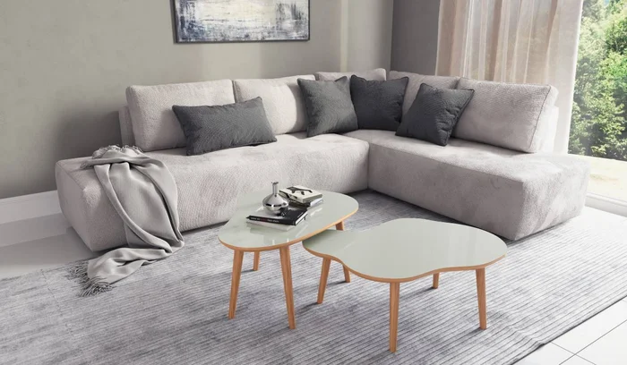 Mesa De Centro Ratona Organica 88CM 100% MDF en Beige - Mesas de living, Uruguay | Balton, vista 6