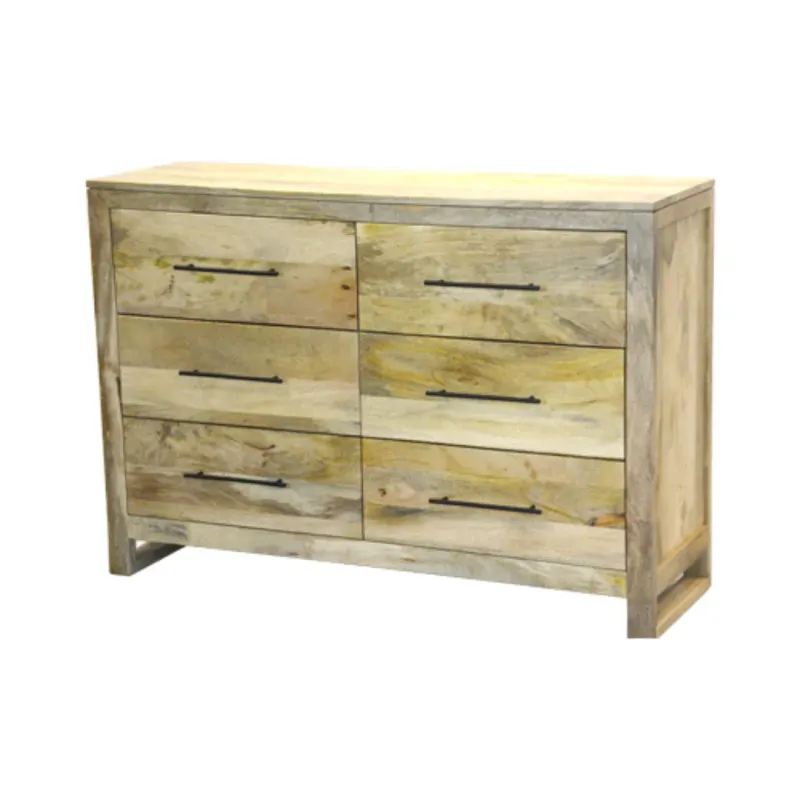 A18 Cómoda 130x40x90 en Madera natural - Cómodas, Uruguay | Victoriana