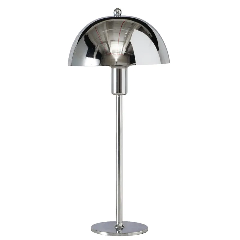Lámpara De Mesa Metal Gris 2071064 en Plateado - Lámparas de mesa, Uruguay | Divino