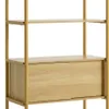 Estantería LINDVED 6 estantes 2 puertas en Madera natural - Bibliotecas, Uruguay | JYSK, vista 1 de 5