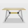 MESA RECTANGULAR "WING" TAPA EN MADERA, PIE EN METAL 1.50 X 90CM en Multicolor - Mesas de comedor, Uruguay | Champagne Home, vista 1 de 3
