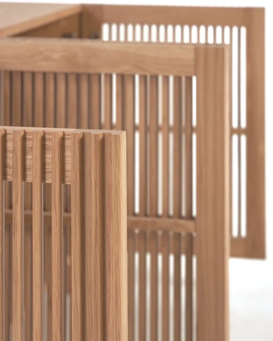 Aparador Beyla de madera maciza y chapa de roble 180 x 71,5 cm FSC 100 % en Madera natural - Aparadores y recibidores, Uruguay | Kavehome, vista 6