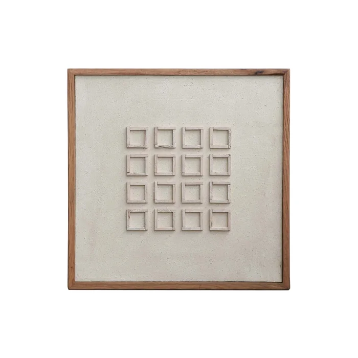 Cuadro Madera Natural-beige Fe8515 en Blanco - Decoración de pared, Uruguay | Divino