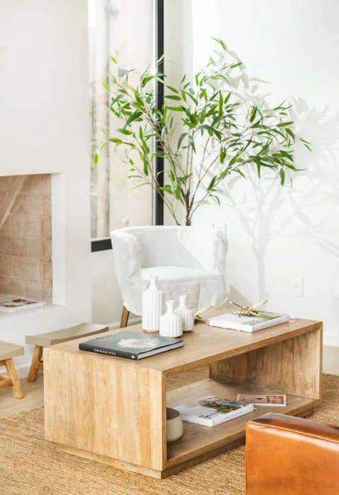 MESA CUBO - 1.20 X 0.65 en Madera natural - Mesas de living, Uruguay | La Iberica, vista 20