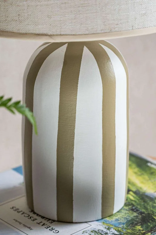 LAMPARA OLIVA - CERAMICA RAYAS - Lámparas de mesa, Uruguay | La Iberica, vista 3