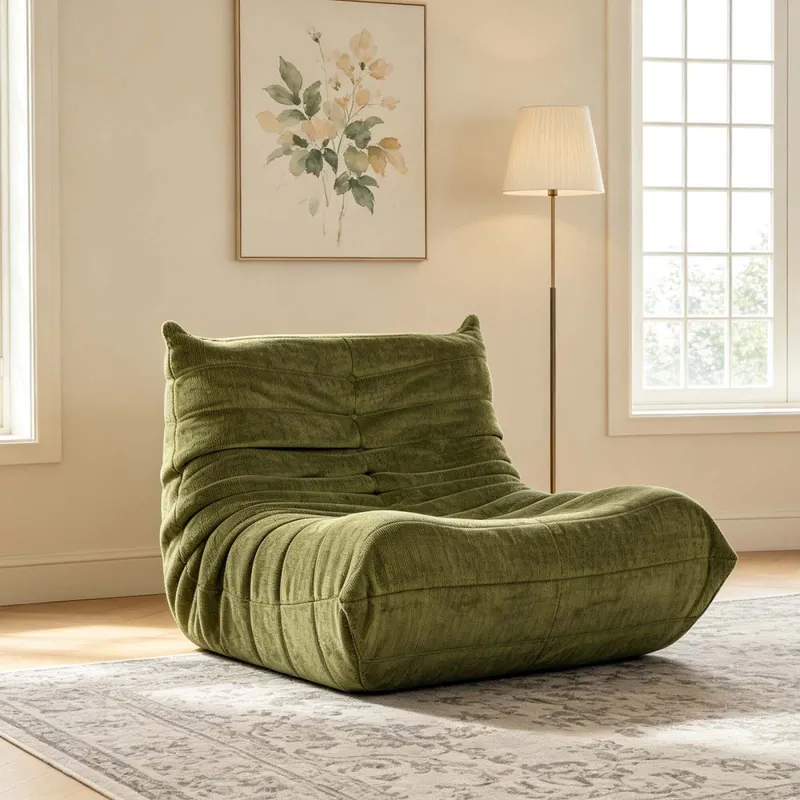 Sofá Individual Espuma Verde Comfy Verde Oliva en Verde - Sillones y sofás, Uruguay | Divino
