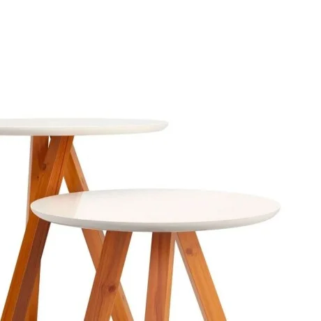 Mesa nido Classic - Off Withe en Beige - Mesas de living, Uruguay | La Cueva Muebles, vista 6