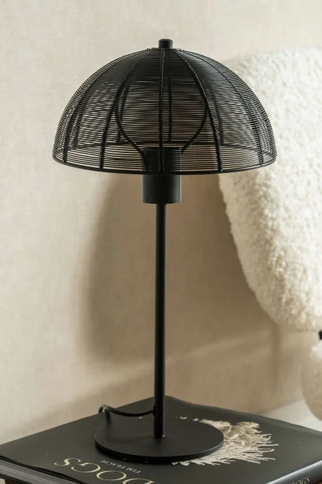 LAMPARA HONGUITO MESH NEGRA - ALTA en Negro - Lámparas de mesa, Uruguay | La Iberica