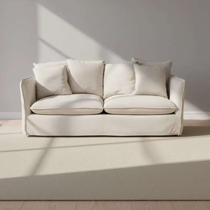 Sofá 3 Cuerpos Tela-premium Natural-beige Bahama Natural en Beige - Sillones y sofás, Uruguay | Divino