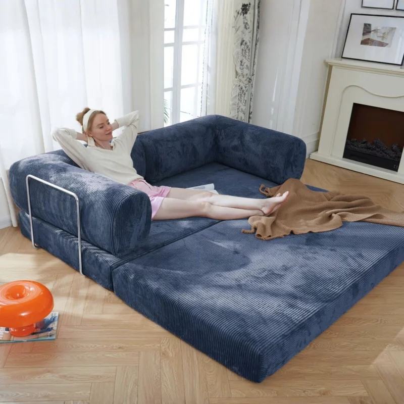 Sillón Cama 3 Cuerpos CloudNest - Azul en Azul - Sillones y sofás, Uruguay | La Cueva Muebles, vista 8