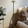 Lampara alta dorada en Dorado - Lámparas de pie, Uruguay | FMB, vista 2 de 5
