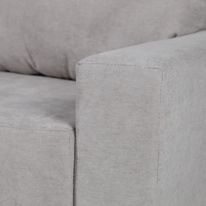 Sofá Modus (Outlet) - Tela Microfibra - 2 cuerpos - Berlin 05 (Ceniza) en Gris - Sillones y sofás, Uruguay | NYR, vista 3