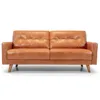 Sofá Lars - Cuero Natural - 2,5 cuerpos - A fabricar en Marrón - Sillones y sofás, Uruguay | NYR, vista 2 de 4