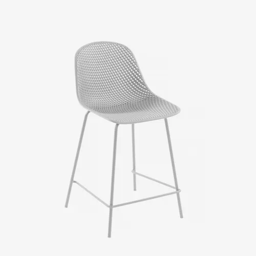 Taburete exterior Quinby - blanco altura 65 cm en Blanco - Butacas, banquetas y puffs, Uruguay | Kavehome