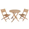 Kit Mesa + 2 Sillas Plegables - Ipanema - Jaroba en Madera natural - Muebles para el exterior, Uruguay | Rústico Hogar, vista 1 de 5