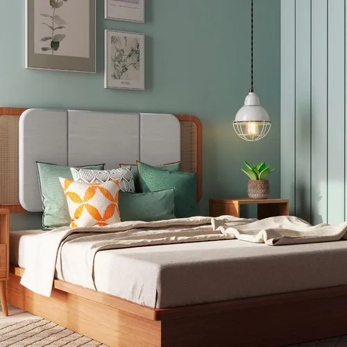 Cabecera Ratan sintético REF.TW156 en Beige - Respaldos de cama, Uruguay | Igoa