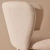 Taburete Ciselia de chenilla beige y acero beige altura 65 cm en Beige - Butacas, banquetas y puffs, Uruguay | Kavehome, vista 3 de 9