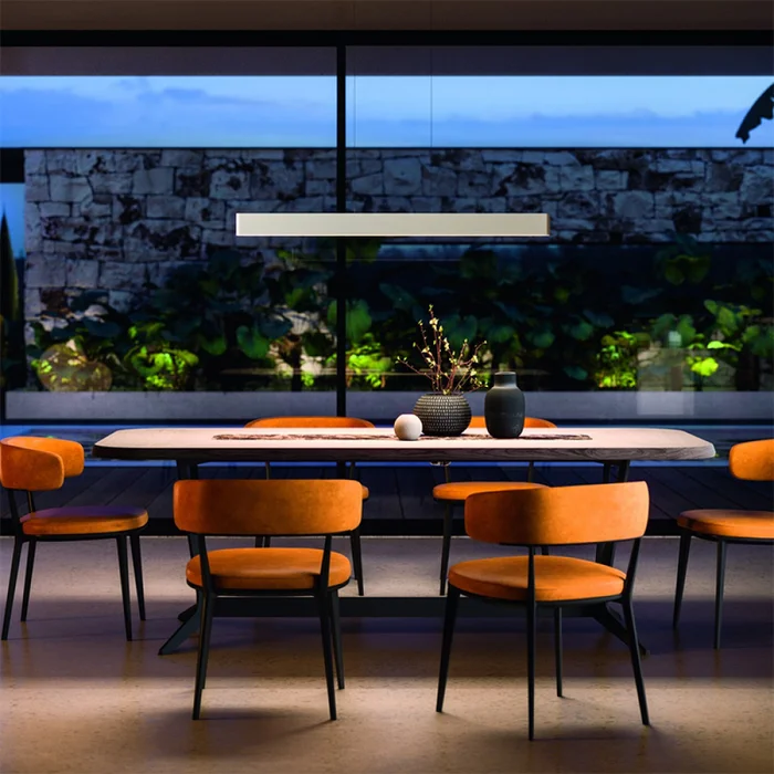 Luminaria Lineal LED 36W Luz Cálida 120cm en Gris - Lámparas colgantes, Uruguay | Serlux, vista 2