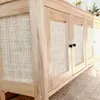 Rack con puertas y laterales en esterilla natural en Madera natural - Muebles, Uruguay | Decoramuss, vista 5 de 6