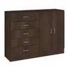 Comoda Cajonera para Dormitorio de 5 Cajones 2 Puertas y 1 Estante interno - FE - Marron en Marrón - Cómodas, Uruguay | Mulata, vista 4 de 5