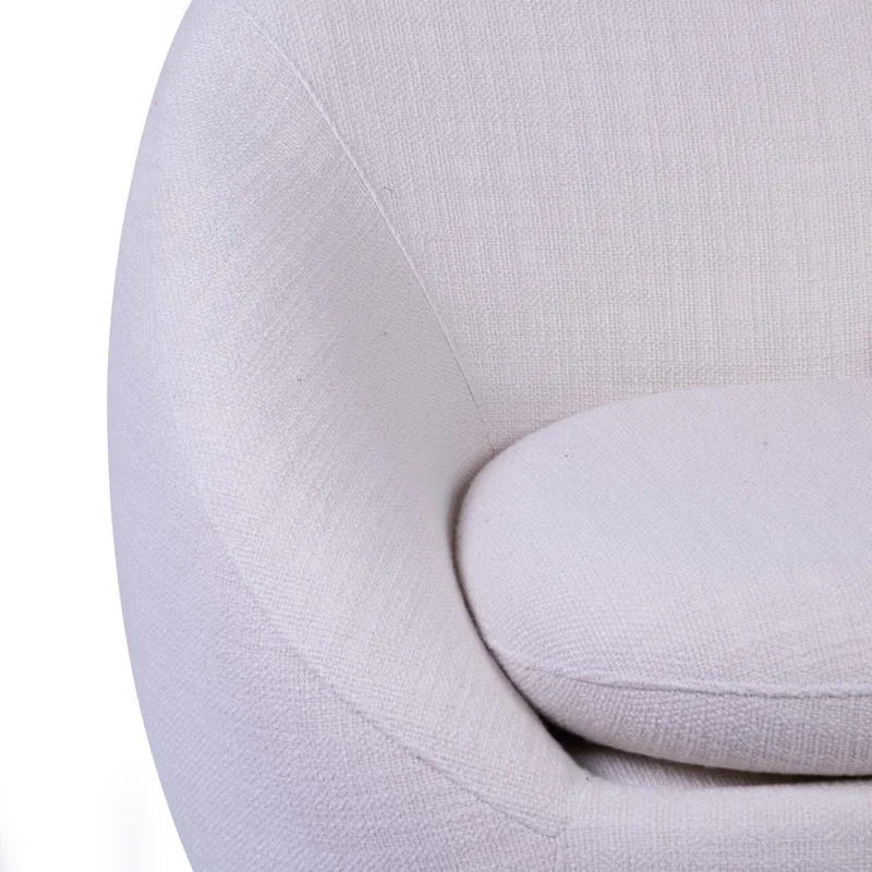 Butaca Giratoria Tela Natural-beige Oslo Beige en Beige - Butacas, banquetas y puffs, Uruguay | Divino, vista 4