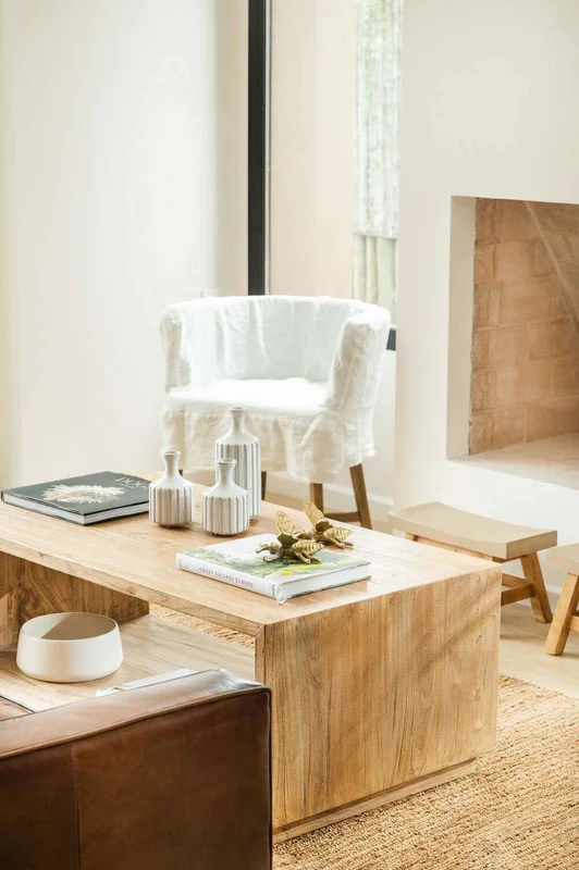 MESA CUBO - 1.20 X 0.65 en Madera natural - Mesas de living, Uruguay | La Iberica, vista 9