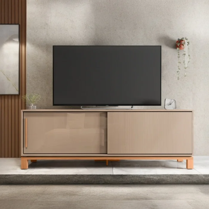 Rack Mondrian 1.8 en SUEDE - Muebles para TV, Uruguay | Albanés