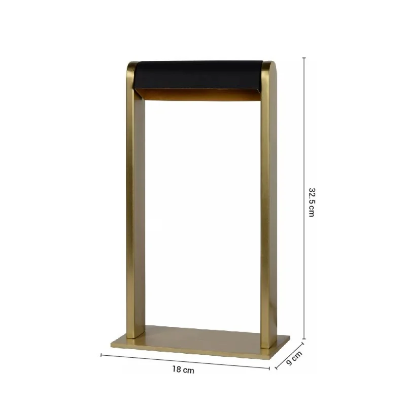 Lámpara de Mesa Gilly Dorado en Amarillo - Lámparas de mesa, Uruguay | Serlux, vista 5