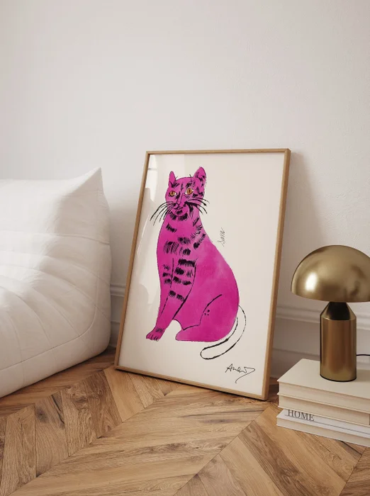 Andy Warhol - Pink cat en Rosa - Láminas, Uruguay | La Cuadrería, vista 2