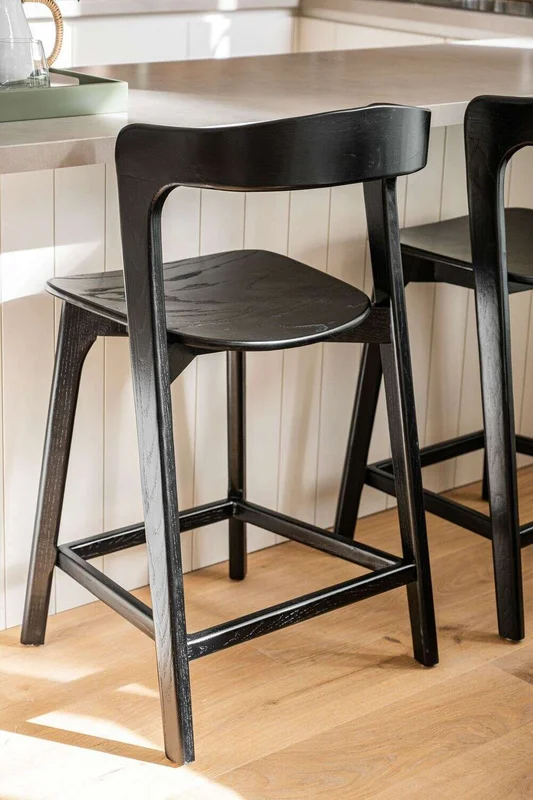 SILLA DE BAR BONHAM - NEGRA en Negro - Sillas, Uruguay | La Iberica, vista 6