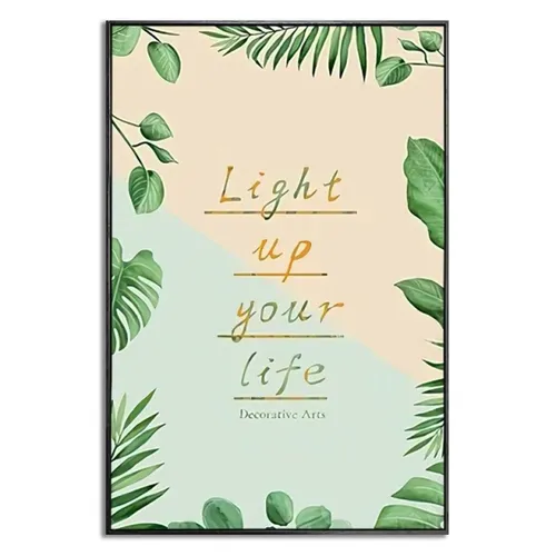 CUADRO CANVAS 40x60cm MARCO LOVE YOUR LIFE en Multicolor - Decoración de pared, Uruguay | Decohogar