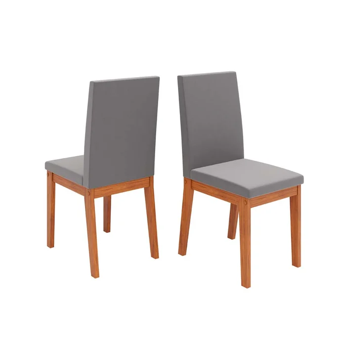 Juego Comedor Mesa 4 Sillas Tapizadas Mdf en Madera natural - Mesas de comedor, Uruguay | Soy Hogar, vista 3