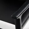 Silla Jan de fibras de cuero reciclado negro y madera maciza de fresno con acabado negro FSC 100% en Negro - Escritorios y sillas de escritorio, Uruguay | Kavehome, vista 4 de 8