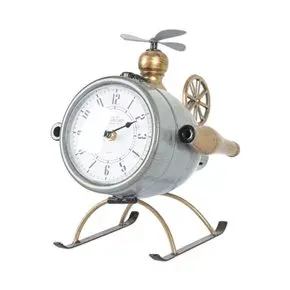Reloj de mesa - Helicóptero en Gris - Decoración, Uruguay | Concetto Casa