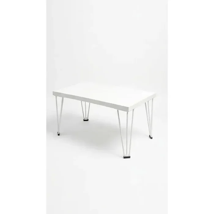 Mesa Ratona blanca con patas de metal - PRODUCTO CON DETALLES en Blanco - Mesas de living, Uruguay | Champagne Home, vista 3