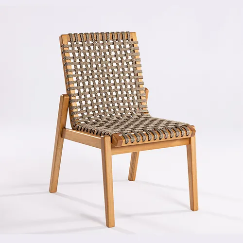 SILLA TRACO CUERDA RAMI 56x62x85CM JATOBA - Muebles para el exterior, Uruguay | Vinibel