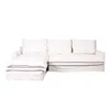 Sofa C/chaise 4 Cuerpos Tela Blanco Alaska Izquierdo en Blanco - Sillones y sofás, Uruguay | Divino, vista 2 de 3