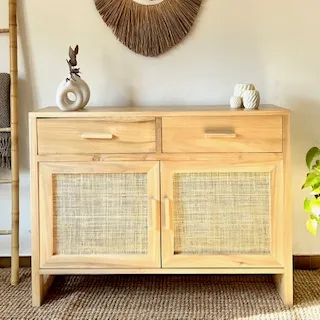 Aparador recibidor en Madera natural - Decoración, Uruguay | Decoramuss