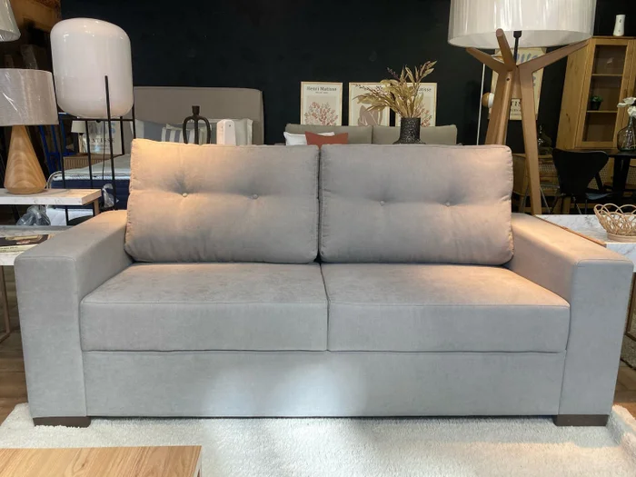 Sofá Mónaco 2 Cuerpos - Gris (165 cm) en Gris - Sillones y sofás, Uruguay | Berna Home, vista 5